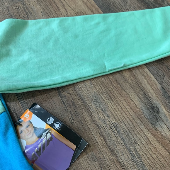 Avia NWT blue/green running track sports set size S 6-6X - Picture 6 of 11